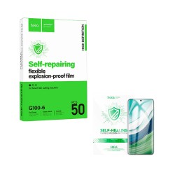 Protetor de tela fosco Hoco G100-6 Película Inteligente 360 ​​com Autorreparo para Todos os Smartphones Pacote com 50 Unidades Transparentes.